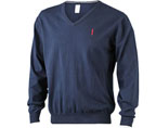 Pullover &#149; Dunkelblau &#149; Logo Rot